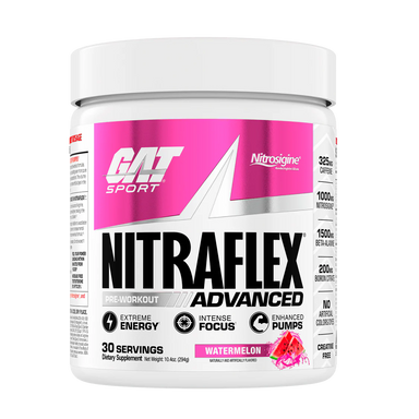 GAT Sport Nitraflex Advance Pre Entreno 30 Servicios sandia