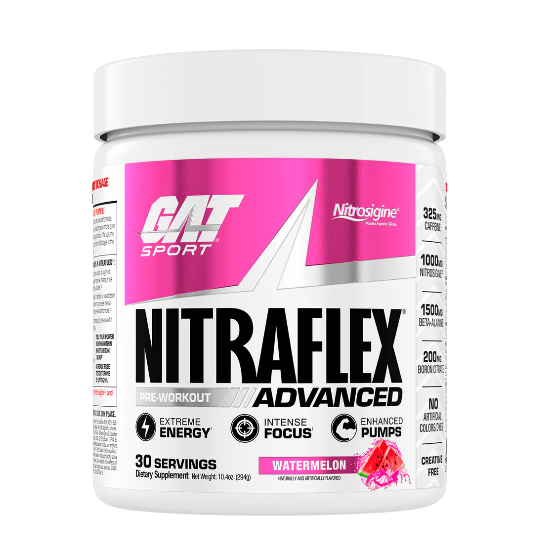 GAT Sport Nitraflex Advance Pre Entreno 30 Servicios sandia