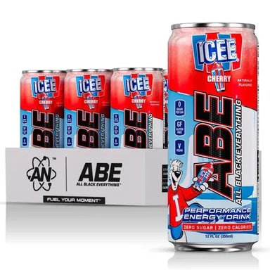 AN ABE Energy Drink + Performance 11.2 Oz 12 Pack ICEE Cherry