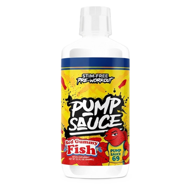 Pump Sauce Stim-Free Pre Entreno 32 servicios red gummy fish