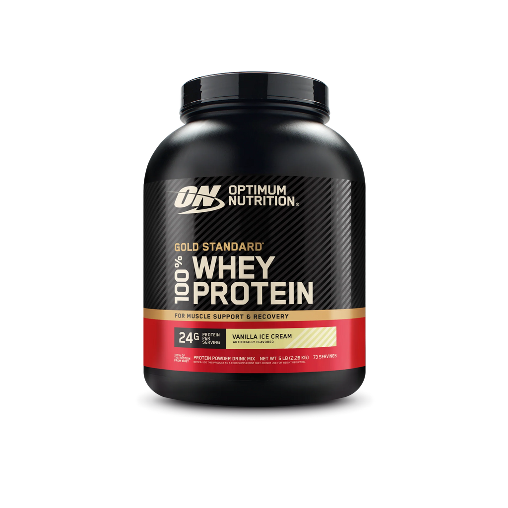 Optimum Nutrition Proteina Gold Standard 100% Whey 5 libras Vainilla