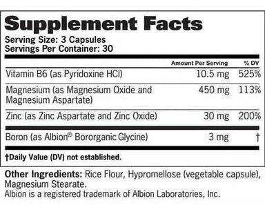 GAT Sport Zmag-T 90 Capsulas Informacion Nutricional