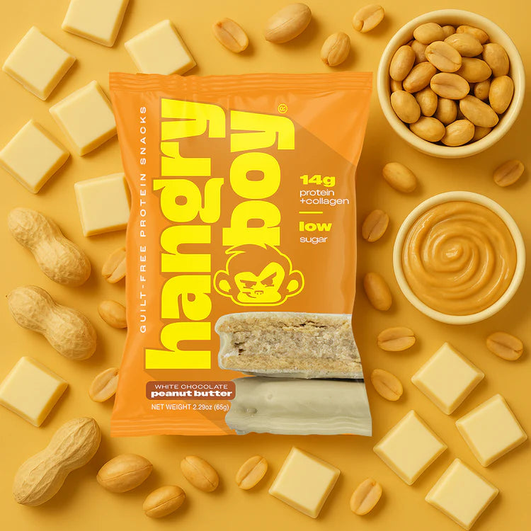 Hangryboy Protein Cookie 12 Pack White Chocolate Peanut butter Portada 2