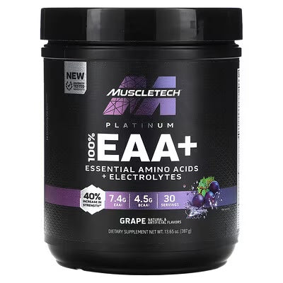 Muscletech 100% EAA+ Essential Aminoácidos Grape Portada