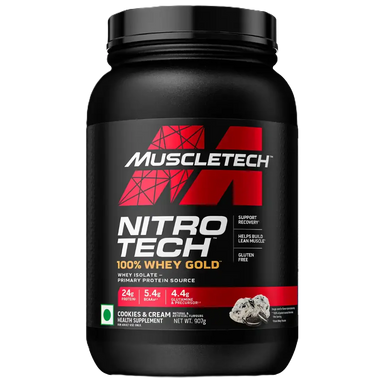 Muscletech Nitrotech 100% Whey Gold 2 Lbs 28 Serv Proteina cookies and cream