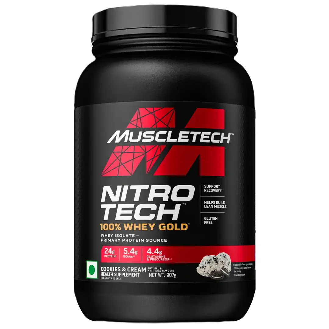 Muscletech Nitrotech 100% Whey Gold 2 Lbs 28 Serv Proteina cookies and cream