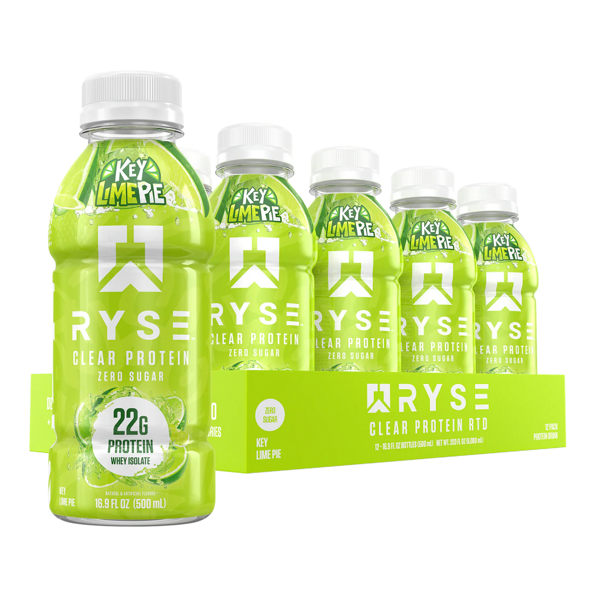 Ryse Clear Whey Proteina Drink 12 pack Key Lime Pie