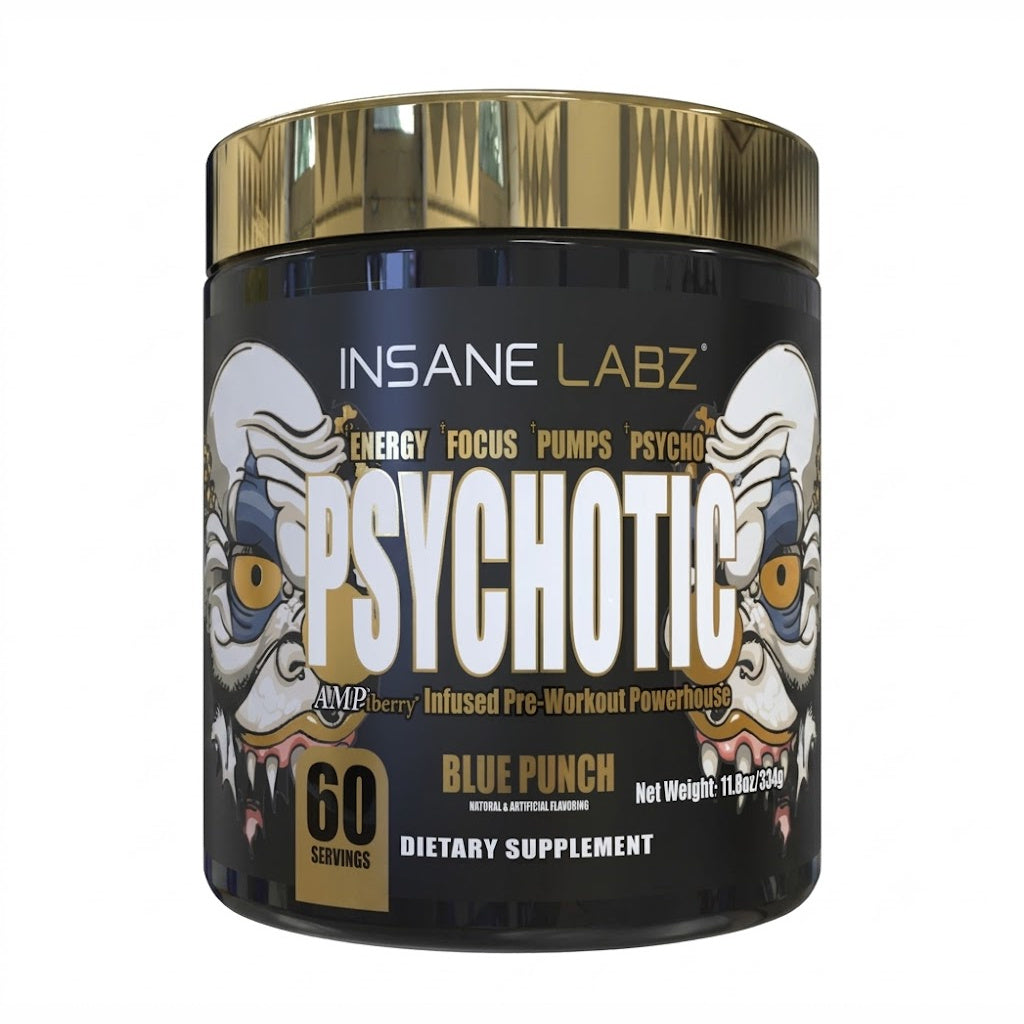 Insane Labz Psychotic Gold Pre Entreno 60 servicios blue punch