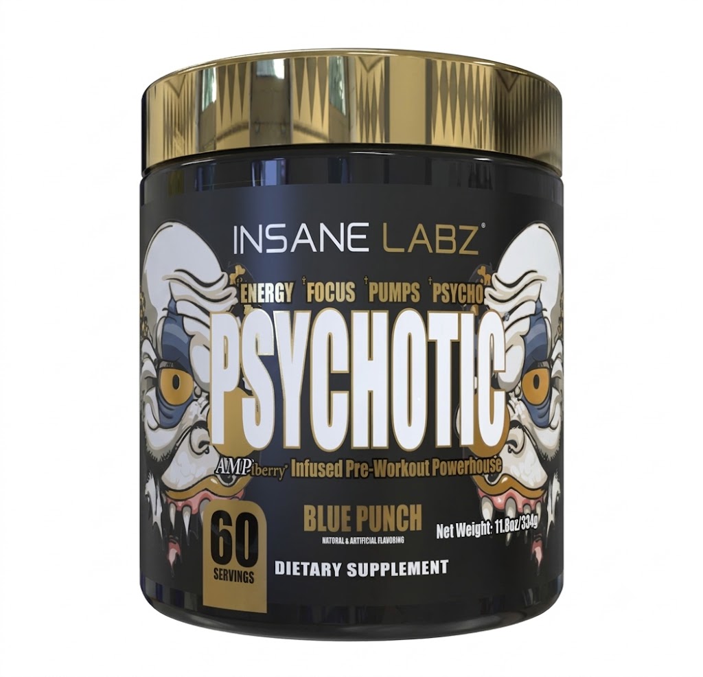 Insane Labz Psychotic Gold Pre Entreno 60 servicios blue punch