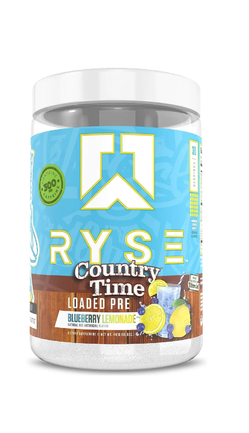 Ryse Loaded Pre Entreno Country Time 411Gr 30 Servicios blueberry emonade