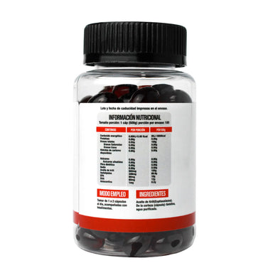 Superlabs Nutrition Aceite de krill 500 mg 100 Caps Informacion nutricional