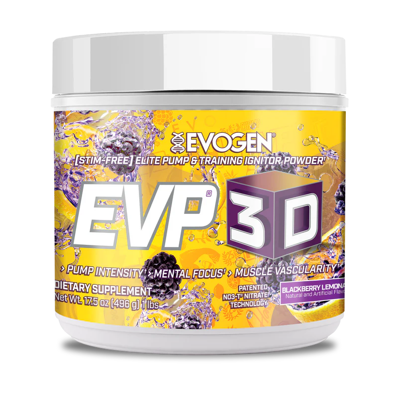 Evogen Evp 3D Stim Free Pre Entreno 40 Servicios blackberry lemonade
