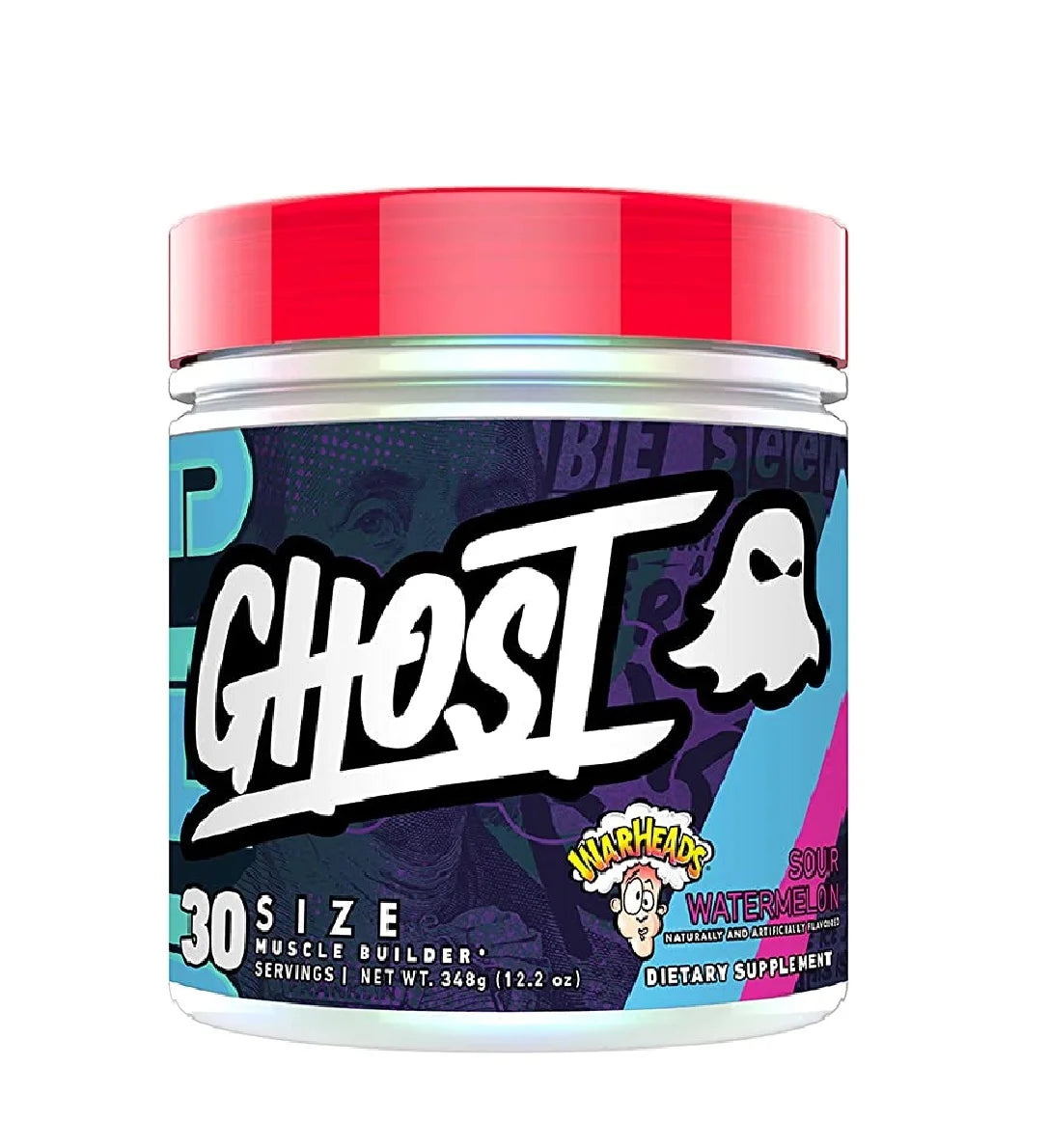Ghost Size Creatina 30 Servicios Sabor Warheads Sour Watermelon