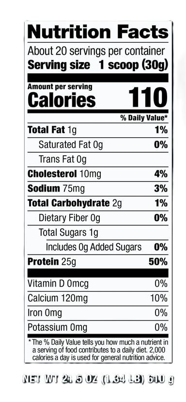 Dymatize Proteina Iso 100 1.4 Lbs 20 Servicios Cocoa Pebbles informacion nutricional