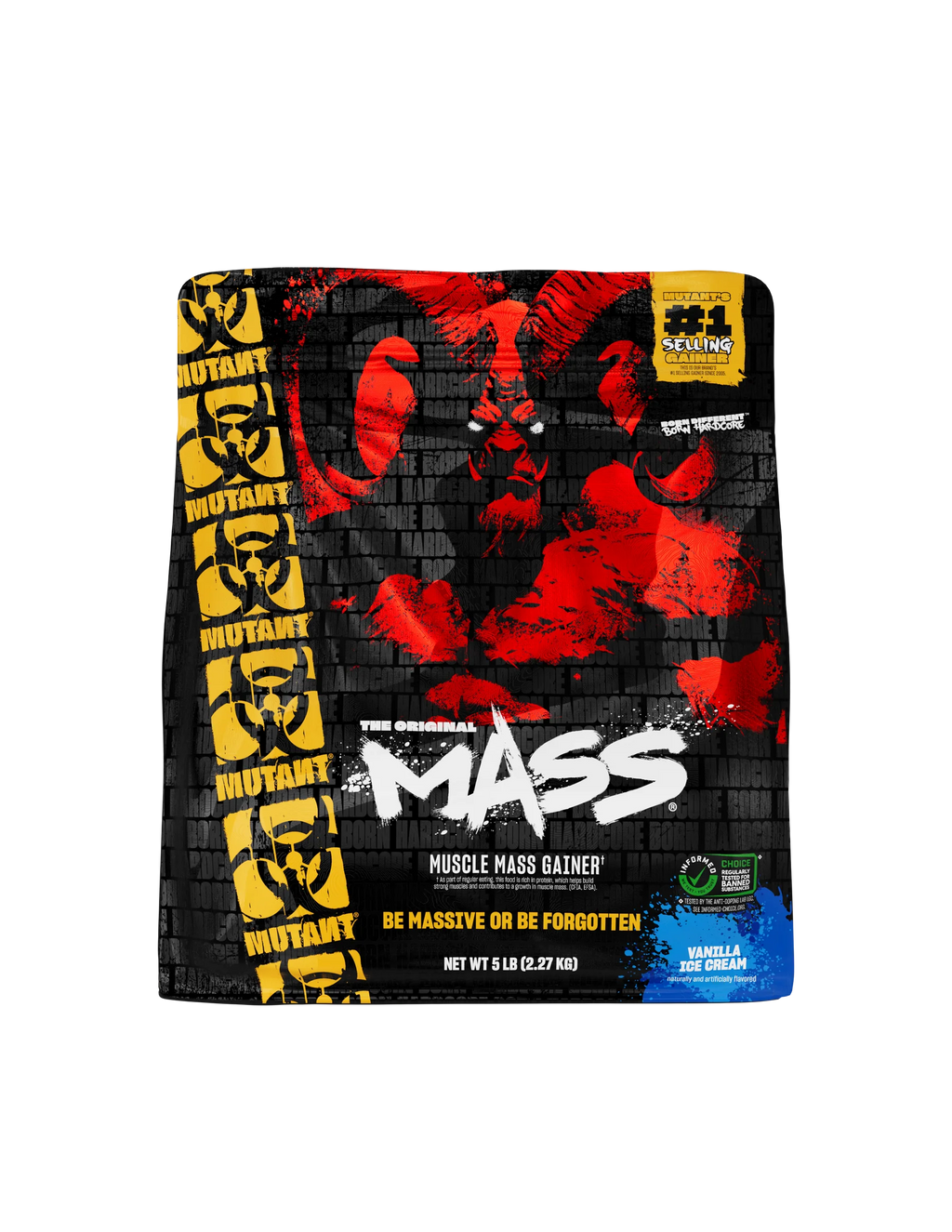 Mutant Mass 5 Libras Proteina Ganador fresa vainilla