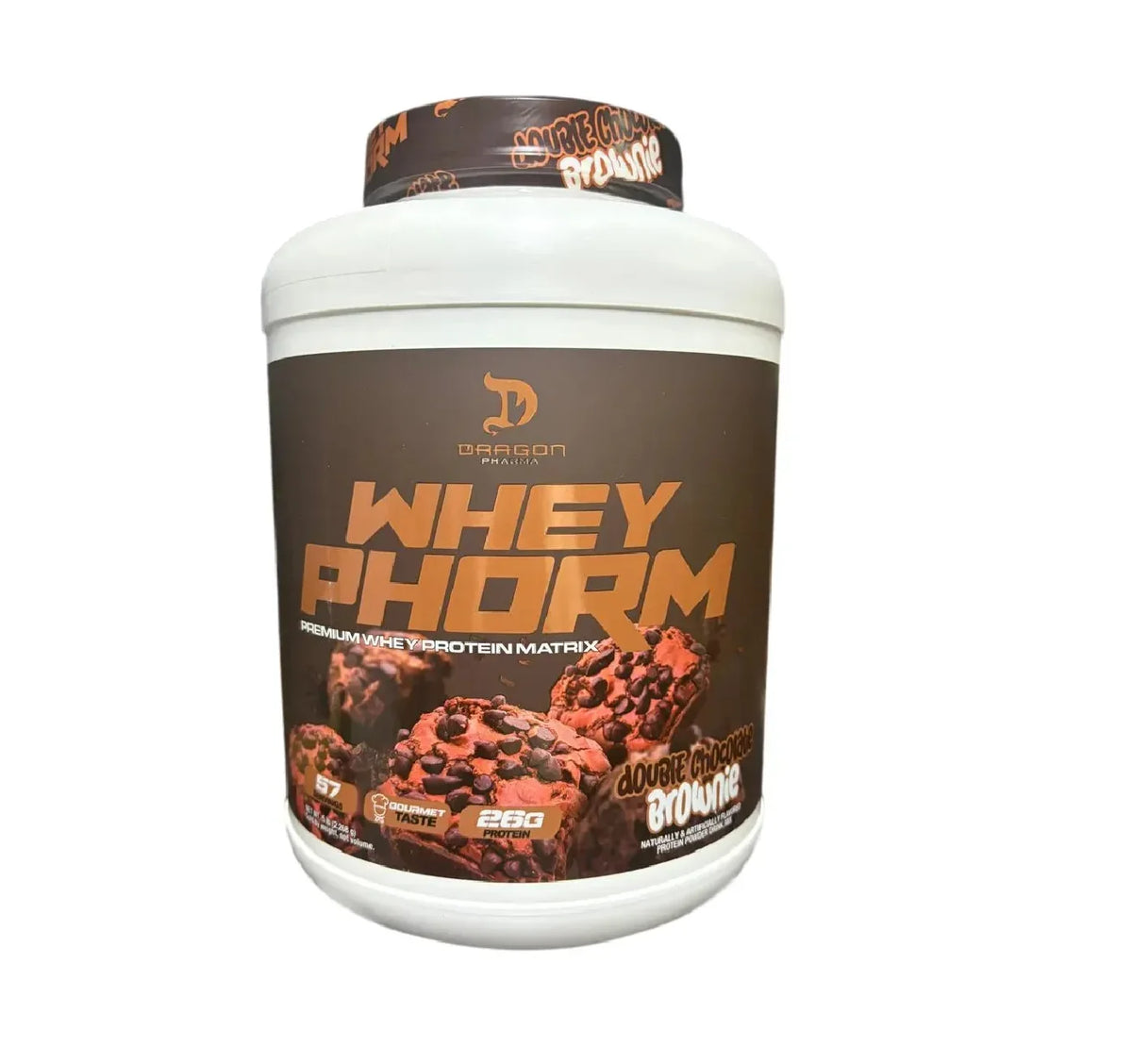 Dragon Pharma Proteina Wheyphorm 5 Lbs doble chocolate brownie