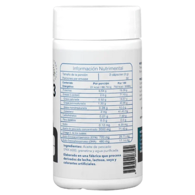 Essentials Omega 3 Epax 60 Capsulas Informacion nutricional