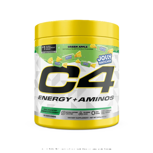Cellucor C4 Energy + Aminos Jolly Rancher 30 servicios Green apple