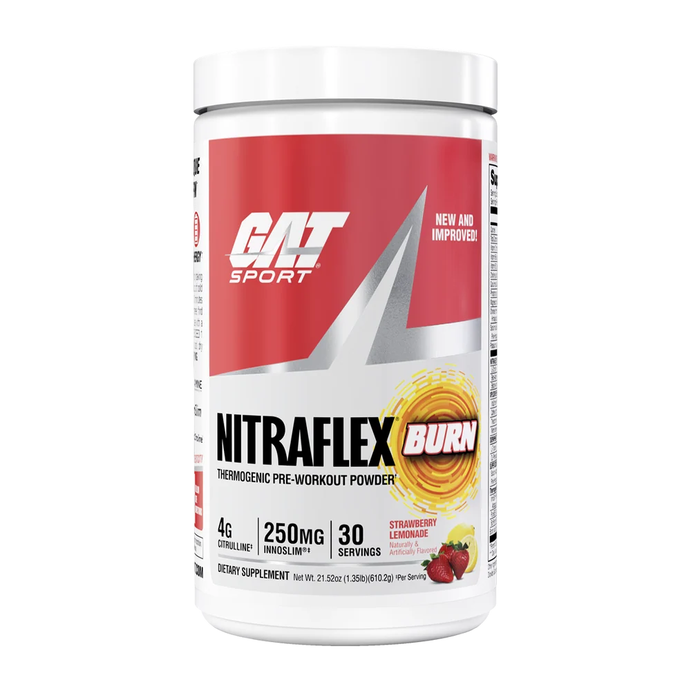 GAT Nitraflex Burn Formula Mejorada 30 Servicios (600gr.) strawberry Lemonade