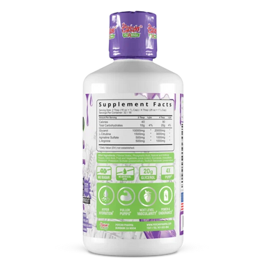 Psycho Pharma Psycho Syrup Stim Free 32Serv Pre Entreno Informacion nutricional