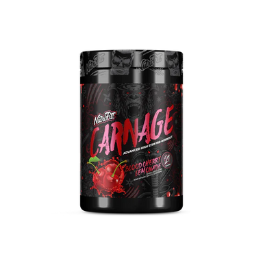 Nutrifitt Carnage Pre-Workout 21 Serv Blood cherry lemonade