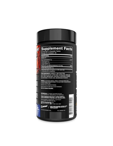 Mutant Creatina BYTZ 80 Chewable Tablets Informacion nutricional