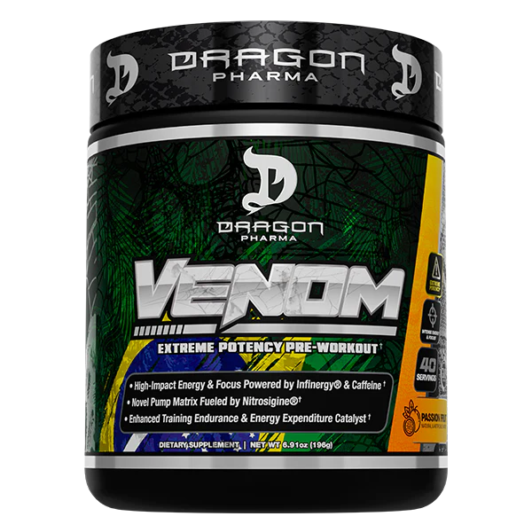 Dragon Pharma Venom Pre Entreno 40 Servicios passion fruit