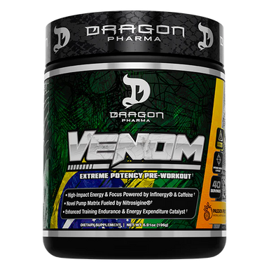 Dragon Pharma Venom Pre Entreno 40 Servicios passion fruit