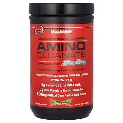 Muscle Meds Amino Decanate 30 servs sandaMuscle Meds Amino Decanate 30 servs citrus lime