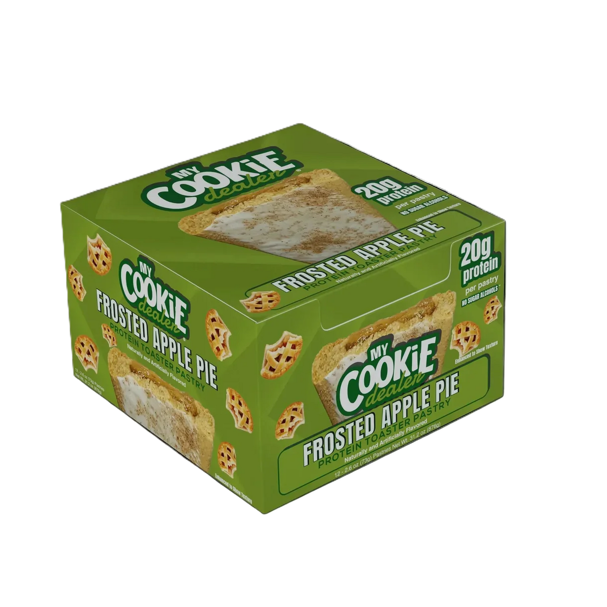 Raw Nutrition My Cookie Dealer Toaster Pastry 12 pack Frosted apple Pie
