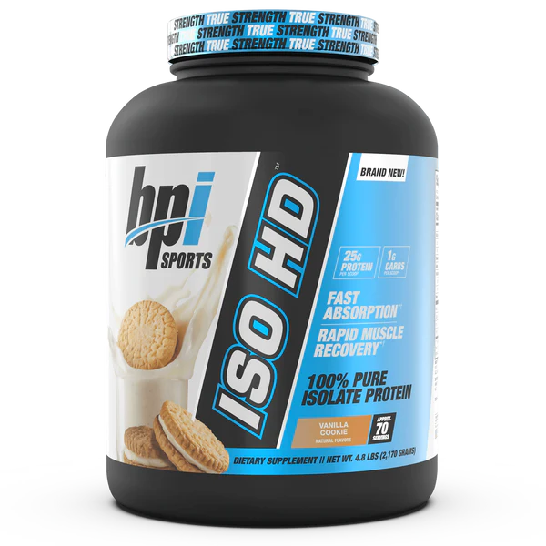 BPI Sports Proteina ISO HD 5 Libras vanilla cookie