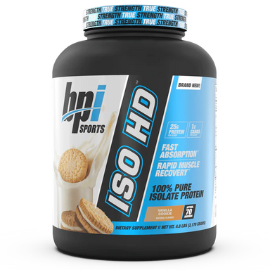 BPI Sports Proteina ISO HD 5 Libras vanilla cookie