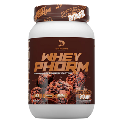 Dragon Pharma Proteina Wheyphorm 2lbs 23 Servicios Double chocolate Brownie Portada