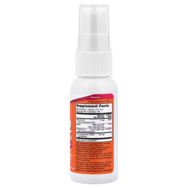Now Foods B-12 59 Ml Informacion nutricional