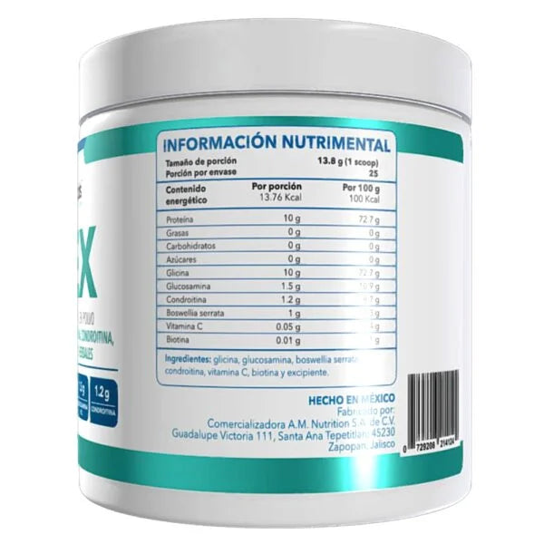 Essentials Flex 344g 25 Servicios Glucosamina informacion nutricional 2