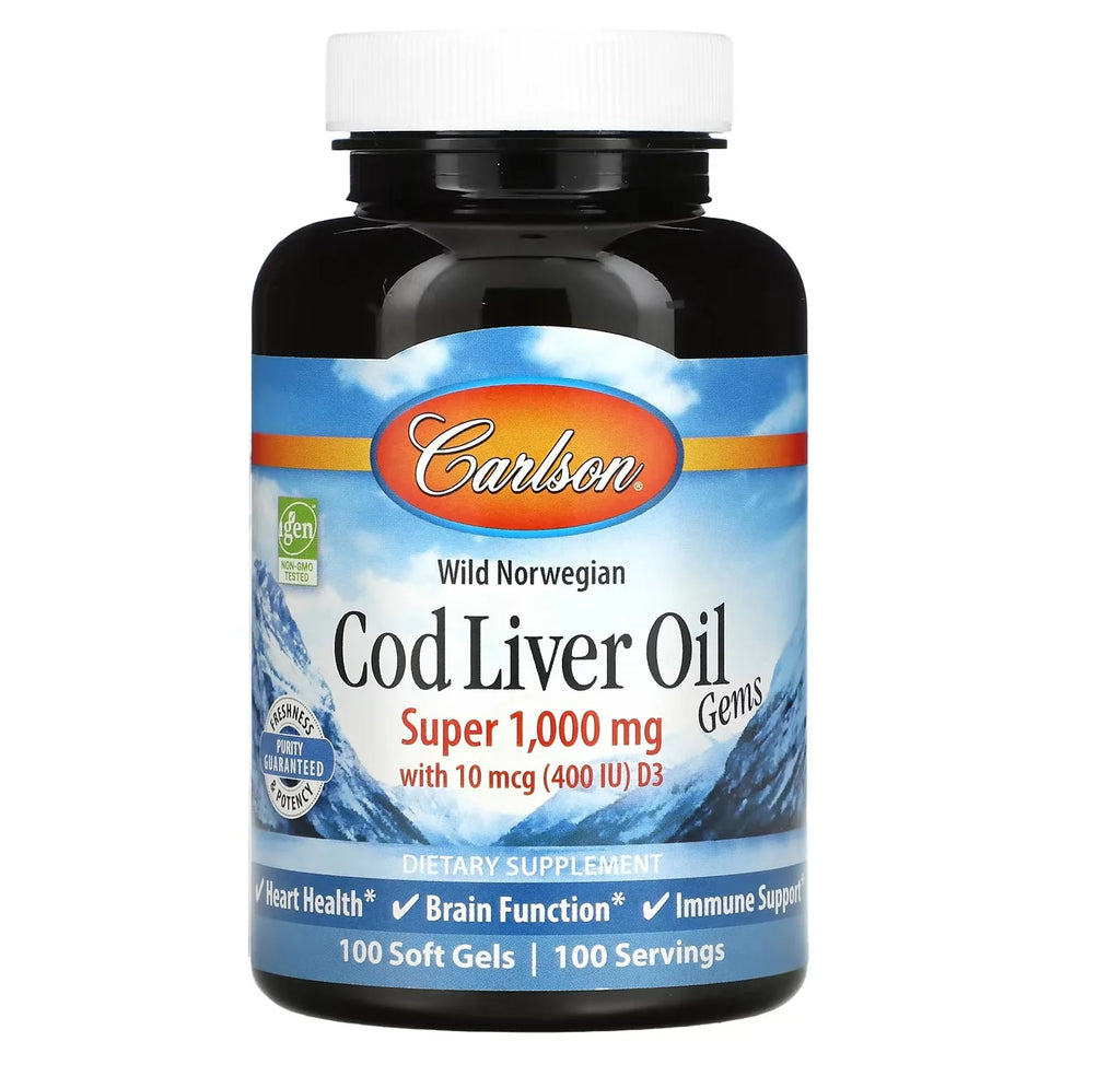 Aceite de Hígado de Bacalao 1000 mg 100 softgels