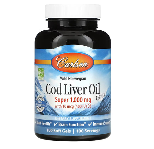 Aceite de Hígado de Bacalao 1000 mg 100 softgels