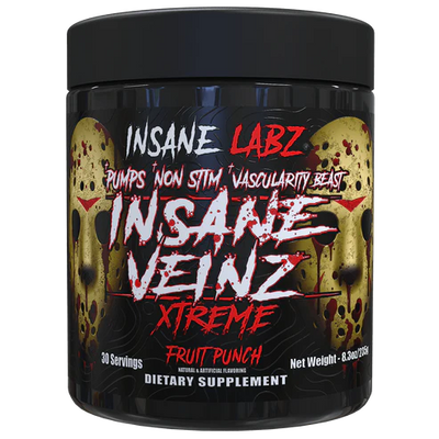 Insane Labz Veinz Xtreme Pre Entreno 30 Servicios Fruit Punch Portada