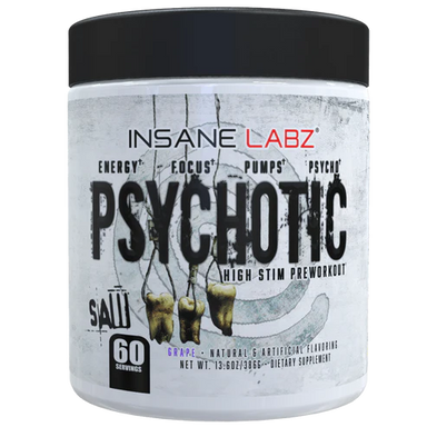 Insane Labz Psychotic Saw Pre Entreno 60 Servicios Grape Portada