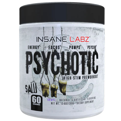 Insane Labz Psychotic Saw Pre Entreno 60 Servicios Grape Portada
