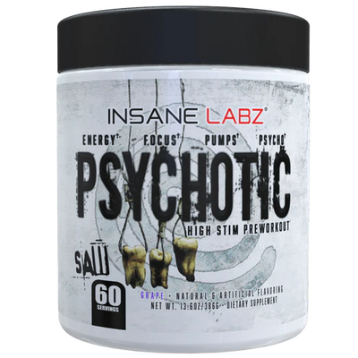 Insane Labz Psychotic Saw Pre Entreno 60 Servicios Grape Portada