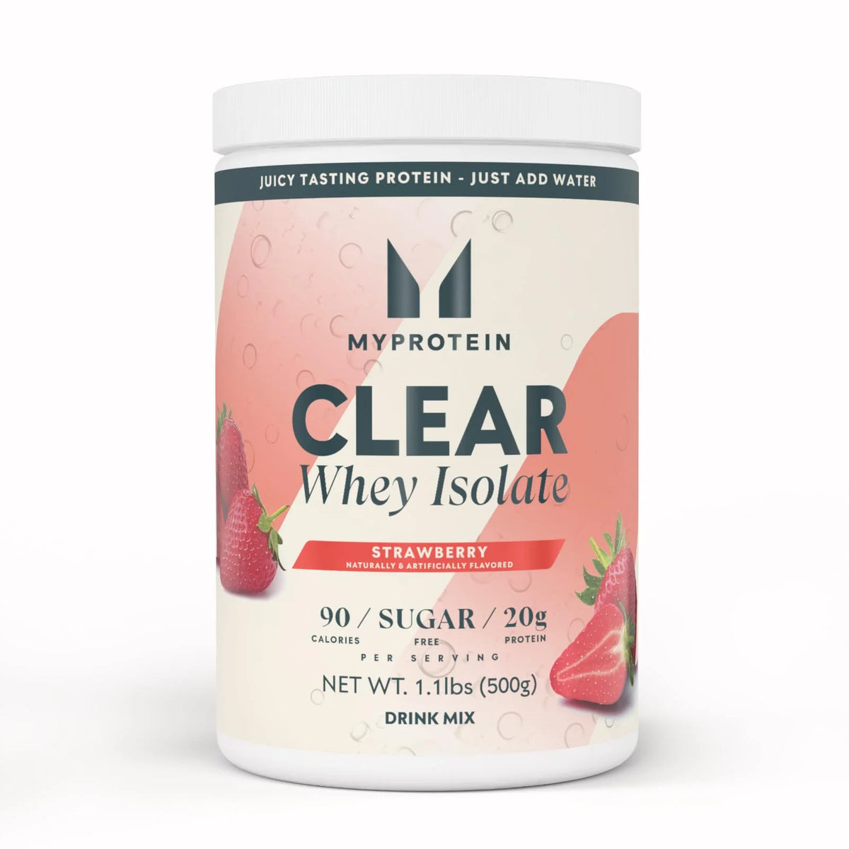 Myprotein Clear Whey Isolate 1.1 Lbs 20 Serv Strawberry