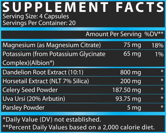 Nutrex Lipo 6 Black Diuretico 80 Capsulas informacion nutricional