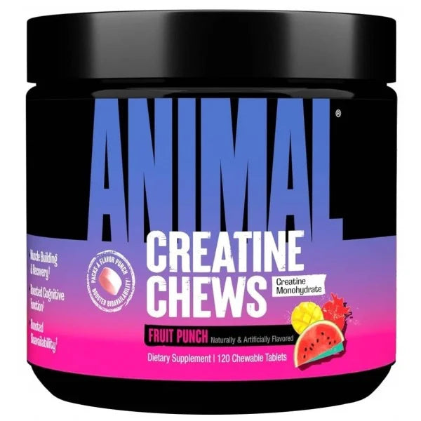 Universal Animal Chews Creatina 120 Capsulas fruit punch