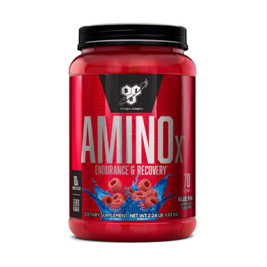 BSN Amino X 70 Servicios. Aminoácidos mora azul