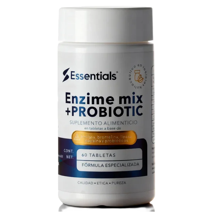 Essentials Enzime Mix + Probiotic 60 Tabletas
