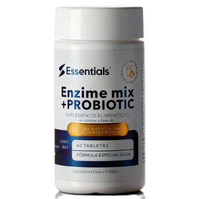 Essentials Enzime Mix + Probiotic 60 Tabletas