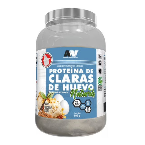 Advance Nutrition Proteina de Claras de Huevo Naturals Deshidratadas 900gr 30 Servicios Vainilla Nuez Portada