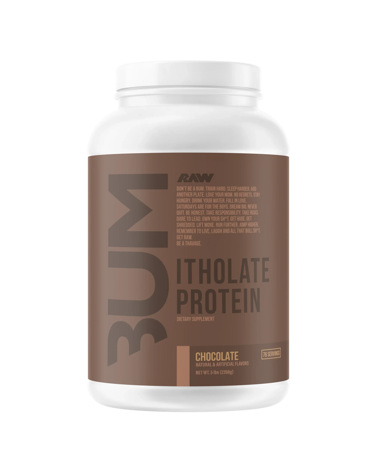 Raw Nutrition Proteina Bum Itholate Protein 5 Lbs 73 Servicios chocolate