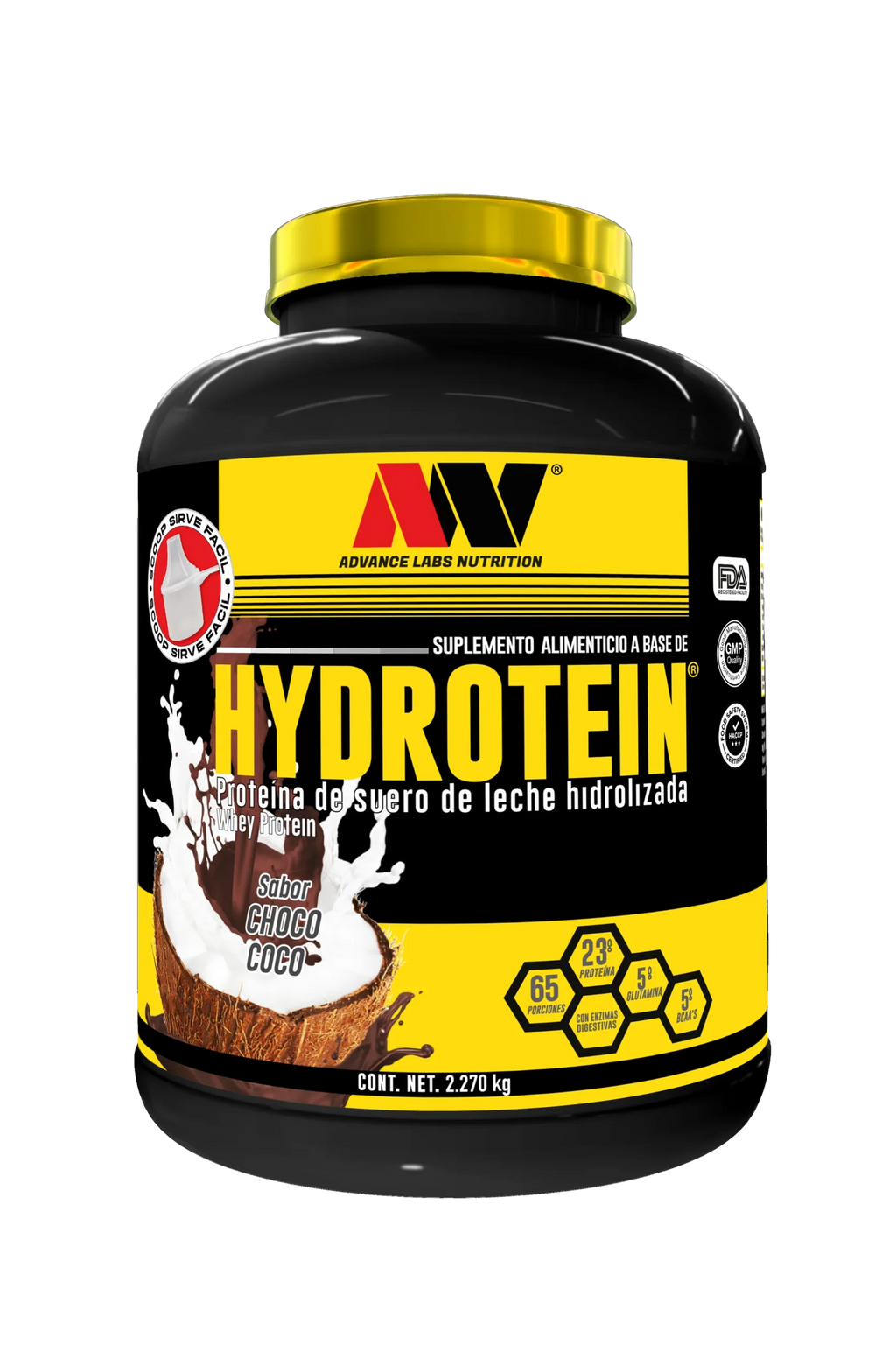 Advance Nutrition Proteina Hydrotein 5 Libras choco coco